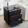 ORRD Mid-Century Modern Chest of Drawers, Wooden Storage Small Dresser Organizer - 2 of 4