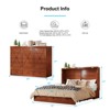 Mjkone Murphy Bed with Foldable Mattress,Modern Cube Cabinet Bed with Storage Drawer & USB Charging Station - 3 of 4