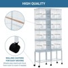 TruAIR Wrought Iron Bird Cage with Rolling Stand - Parrot/Conure Cage for Cockatiels (1-Pack) - 4 of 4
