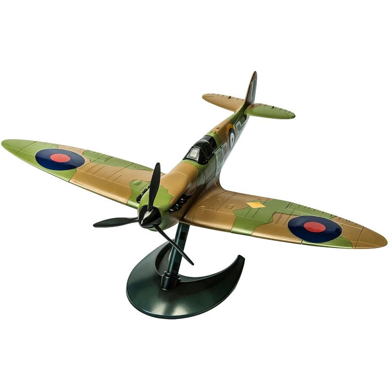 Skill 1 Model Kit Spitfire Snap Together Painted Plastic Model Airplane Kit by Airfix Quickbuild, 4 of 7