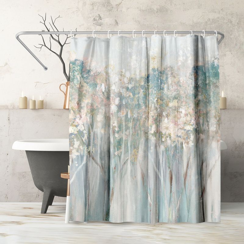 Americanflat 71" x 74" Shower Curtain, Dewy Iii by PI Creative Art, 1 of 9