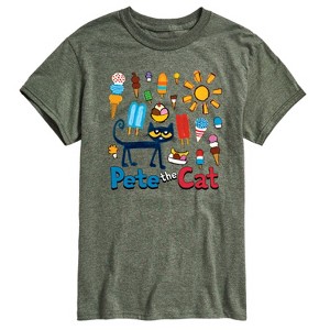 Men's - Pete the Cat - Ice Cream Grid Short Sleeve Graphic T-Shirt - 1 of 4