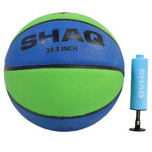 SHAQ 29.5" Composite Basketball Deflated with Mini Pump Mens Basketball Indoor Outdoor Basketball Size 7 Basketball Shaq Youth Basketball Equipment - 1 of 2