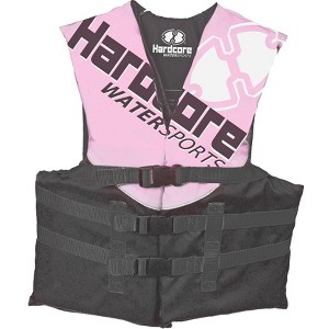 Hardcore Coast Guard type III PFD for youth child teen adult; Life vest flotation device; life jacket paddle vest - 1 of 4
