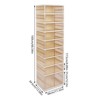 YIYIBYUS 9-Tier Foldable Shoe Rack for Closet Entryway 18Pairs, Stackable Clear Shoe Storage Boxes - 4 of 4