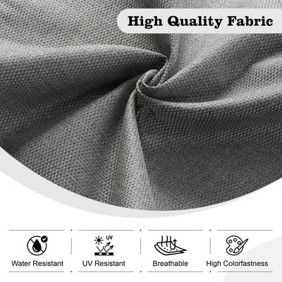 Gray Wicker 8-Piece Outdoor Sofa Set with Cushions