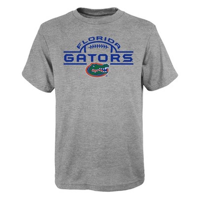 NCAA Florida Gators Boys' Short Sleeve Gray Performance T-Shirt