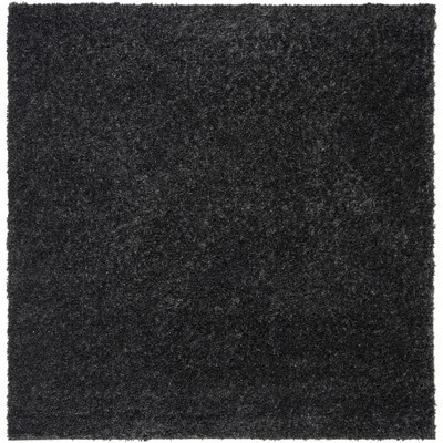 August Shag Aug900 Power Loomed Area Rug - Charcoal - 3'x3' - Safavieh ...