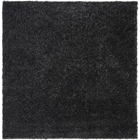 August Shag Aug900 Power Loomed Area Rug - Charcoal - 3'x3' - Safavieh ...