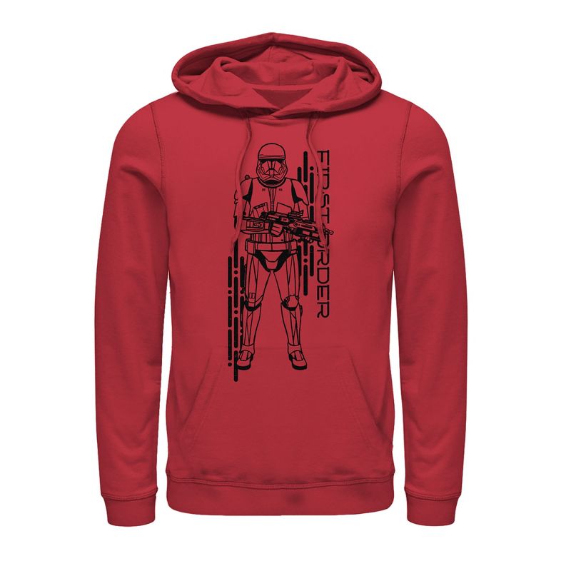 Men's Star Wars: The Rise of Skywalker First Order Sith Trooper Pull Over Hoodie, 1 of 4