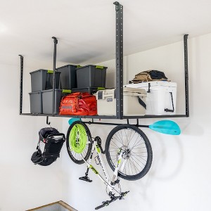 StoreYourBoard 4' x 8' Faber Overhead Garage Storage with Hooks | Holds 700 lbs - 1 of 4