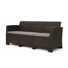 67.7" Outdoor Sofa, 3 Seater Wicker Rattan Sofa with Waterproof Cushions, Deep Seat and High Back Weather Sofa - 4 of 4