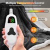 Inhand Wearable Heated Throw Blanket Shawl - 50"x60" Flannel Electric Robe Blanket Hoodie for Winter 5-Position Timer 10 Heating Levels - 4 of 4