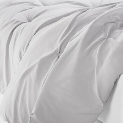 Full Gray Microfiber Bed in a Bag Set