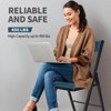 SUGIFT Padded Folding Chairs with Double Hinges - 3 of 4