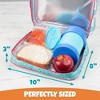 Bentology Lunch Box for Girls - Kids Insulated, Durable Lunchbox Tote Bag Fits Bento Boxes, Containers and Bottles, Back to School Lunch Sleeve Keeps - 4 of 4