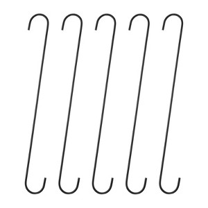 Unique Bargains High Manganese Steel Long S-shaped Durable Hooks and Hangers 5 Pcs - 1 of 4