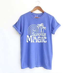 Simply Sage Market Women's Summer Magic Short Sleeve Garment Dyed Tee - 1 of 2