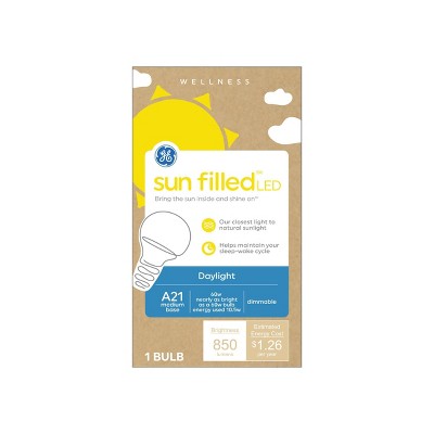 GE 60W Sunfilled A21 LED Light Bulb Daylight