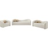 Meridian Furniture,Kali Cream Faux Shearling Teddy Fabric Chair - 4 of 4