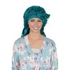 Anna-Kaci Satin Long Bonnet Sleep Cap with Stretch Turban Band for Hair Protection and Moisture Retention - 3 of 4