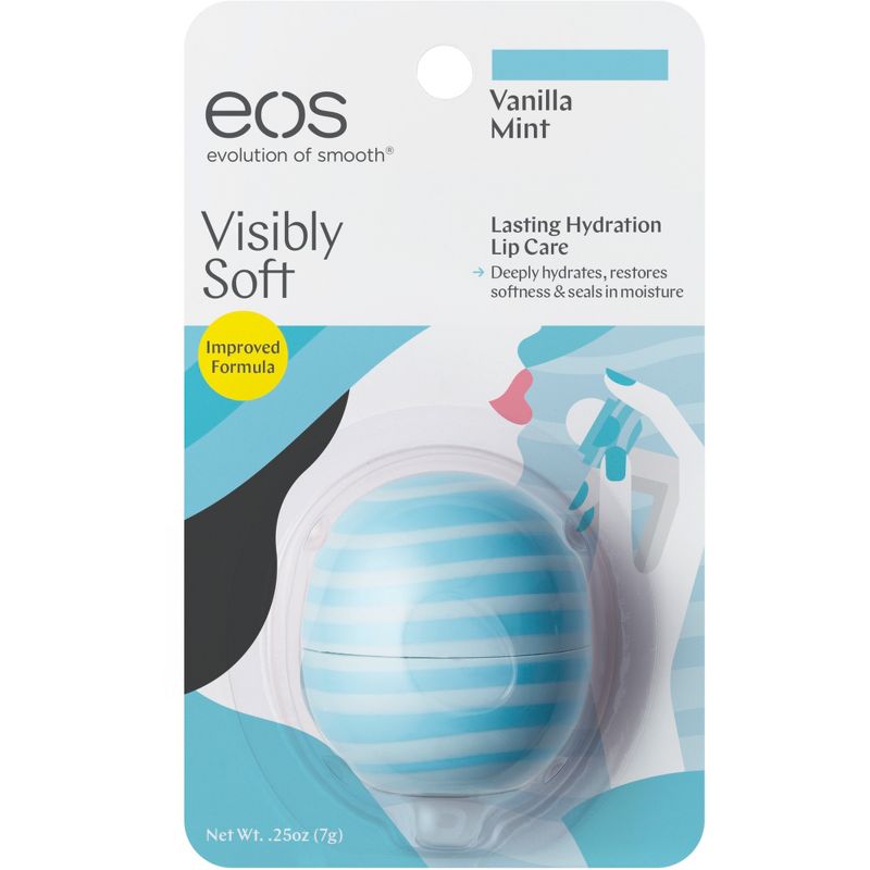 eos Visibly Soft Lip Balm - Vanilla Mint - 0.25oz, 2 of 5