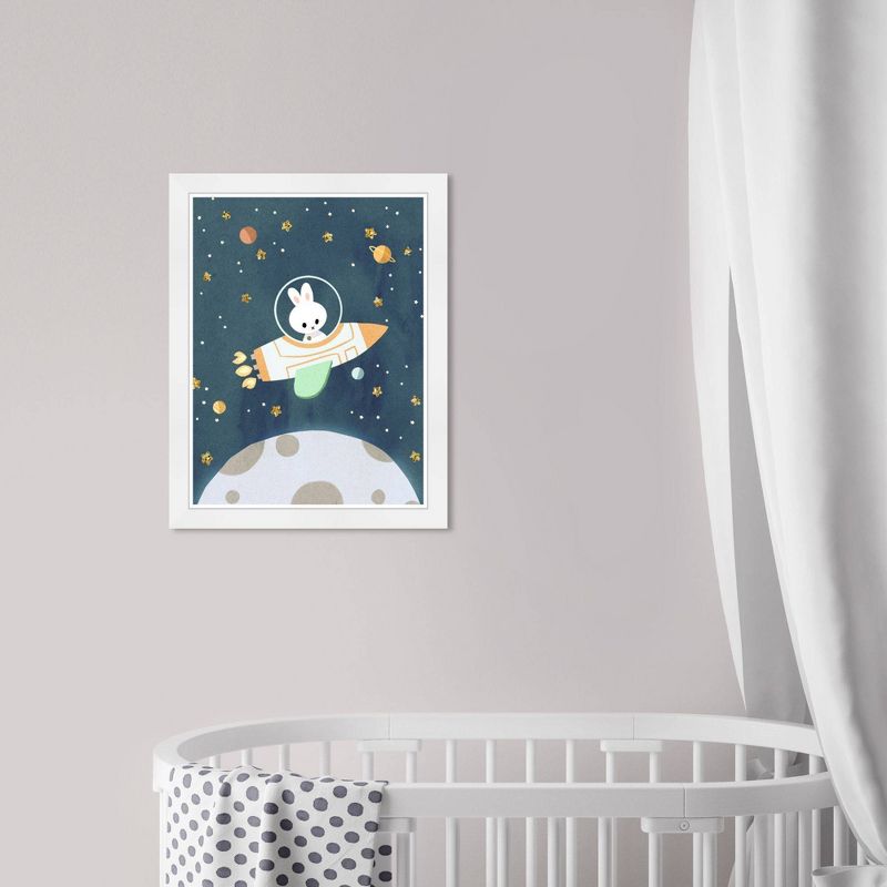 15&#34; x 21&#34; Space Bunny Astronomy and Space Framed Art Print - Wynwood Studio, 5 of 7