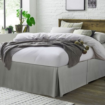PiccoCasa Polyester Classic Pleated Tailored Styling Dust Ruffled Bed Skirts 14" 1 Pc