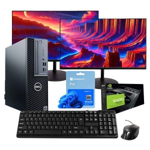 Refurbished Dell Precision 3431 Desktop Computer-Intel i5-NVIDIA Quadro P620-16GB RAM-1TB SSD-Keyboard & Mouse-Win 11 Pro-Manufacturer Refurbished - 1 of 4
