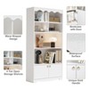 5-Tier Bookcase, Large 63 Inch Tall Floor Standing Book Shelf for Home Office, Toy Display Storage Shelves for Bedroom Living Room Office - 4 of 4