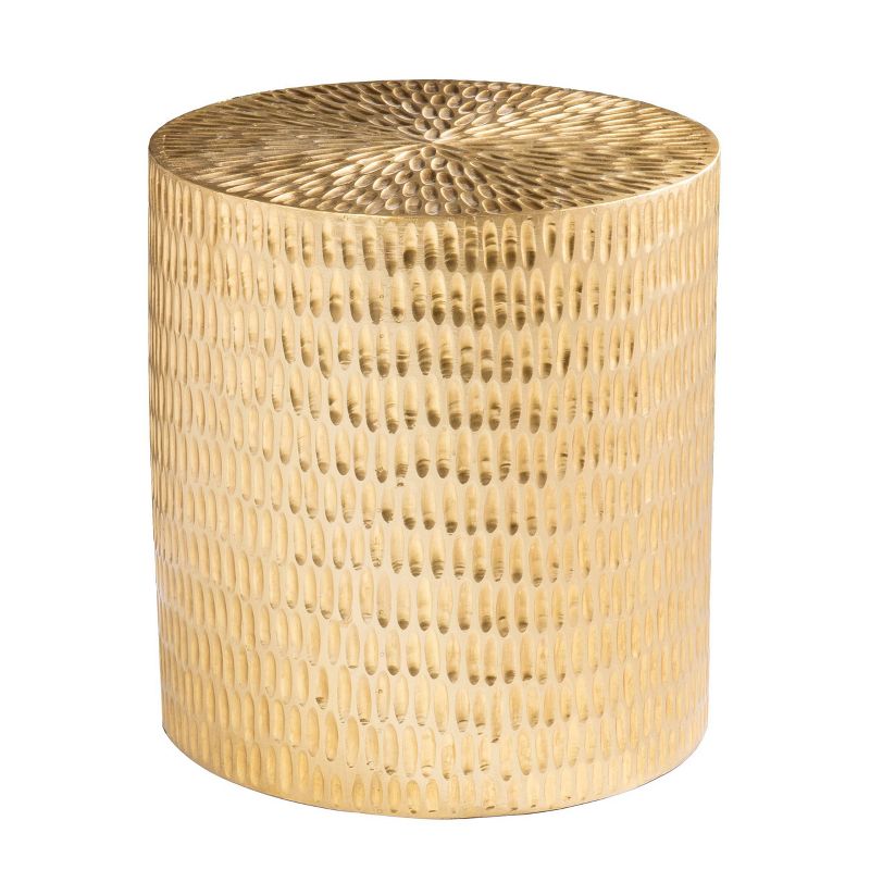 Stawain Round Accent Table Gold - Aiden Lane, 1 of 9