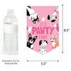 Big Dot of Happiness Pawty Like a Puppy Girl - Pink Dog Birthday Party Bunting Banner - Birthday Party Decorations - Happy Birthday - 2 of 4