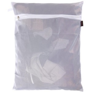 Memoi Delicates Mesh Laundry & Storage Bag White M - 1 of 4