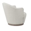 HomeRoots 27" Off White Fabric Swivel Barrel Chair - 4 of 4