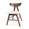 Vynxaria Mid-Century Modern Dining Chairs,Set of 2,Light beige - 3 of 4
