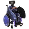 HalloweenCostumes.com One Size Fits Most   Adaptive Black Panther Kid's Wheelchair Accessory | Wheelchair Costumes, Purple/Gray - 3 of 4