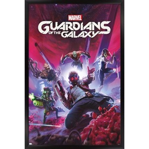 Trends International Marvel's Guardians of the Galaxy Video Game - Key Art Framed Wall Poster Prints - 1 of 4