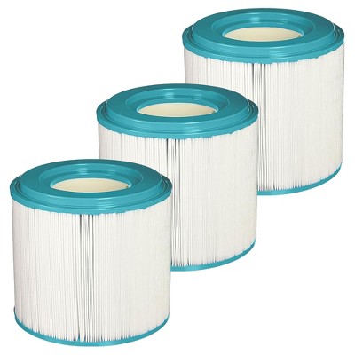 Hurricane Filters Advanced Replacement Spa Filter Cartridge for Unicel 5CH-352, PPM35SC-F2M, Filbur FC-1008, and Master Spas EP, White, 3 Pack