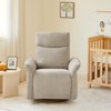 Spruce & Spring Power Swivel Recliner Chair Triple-Motor Nursery Glider Taupe - 2 of 4
