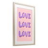 Stupell Industries Love Bubble Lettering Framed Print Under Glass Art - 2 of 4