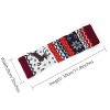 Allegra K Women's Winter Fingerless Thumbhole Elbow Length Knitted Gloves Arm Warmer - 3 of 4