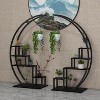 5 Tier Plant Stand, Half Moon Plant Shelf Ladder Flower Pot Stand Rack,Curved Flower Display Holder with Hanging,for Home Patio Lawn Garden Balcony - 2 of 4