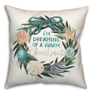 Creative Products I'm Dreaming of a Warm Christmas 18 x 18 Spun Poly Pillow - 1 of 2