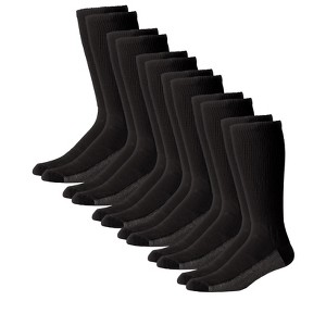 KingSize Men's Full Length Cushioned Crew 6 Pack Socks - 1 of 2