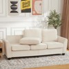 83 Inch Modern 3 Seater Sofa, Deep Seat Couch with Washable Detachable Covers, Comfy Chenille Couch, Oversized Cloud Sofa for Living Room, Apartment - 2 of 4