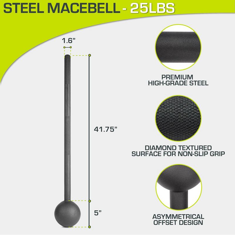 ProsourceFit Steel Macebell, 2 of 6