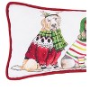 C&F Home 6" x 12" 3 Dogs Wearing Winter Christmas Sweaters and Scarves Printed Small Petite Accent Throw Pillow - 2 of 4
