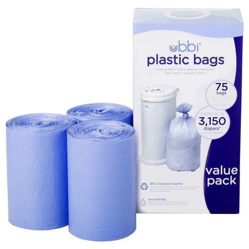 Ubbi Plastic Diaper Pail Bags, 3 of 5