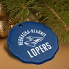University of Nebraska at Kearney Lopers Logo Porcelain Scalloped Holiday Christmas Tree Ornament - 4 of 4