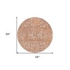 Salmon Orange And Gray Floral Washable Indoor Outdoor Area Rug - 3 of 4